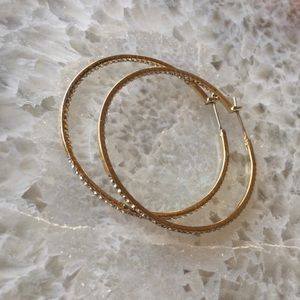 Express gold fashion hoops